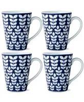 Noritake Bluefjord Set of 4 Mugs