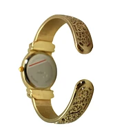 Olivia Pratt Textured Oval Face Bangle Women Watch