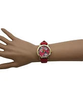 Olivia Pratt Solid Colors with Flowers Details Women Watch