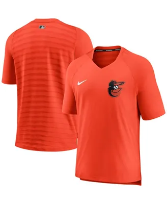 Men's Nike Orange Baltimore Orioles Authentic Collection Pregame Performance V-Neck T-shirt