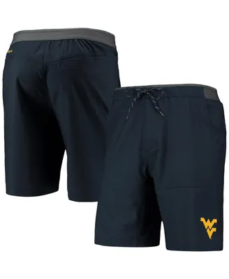 Men's Columbia Navy West Virginia Mountaineers Twisted Creek Omni-Shield Shorts