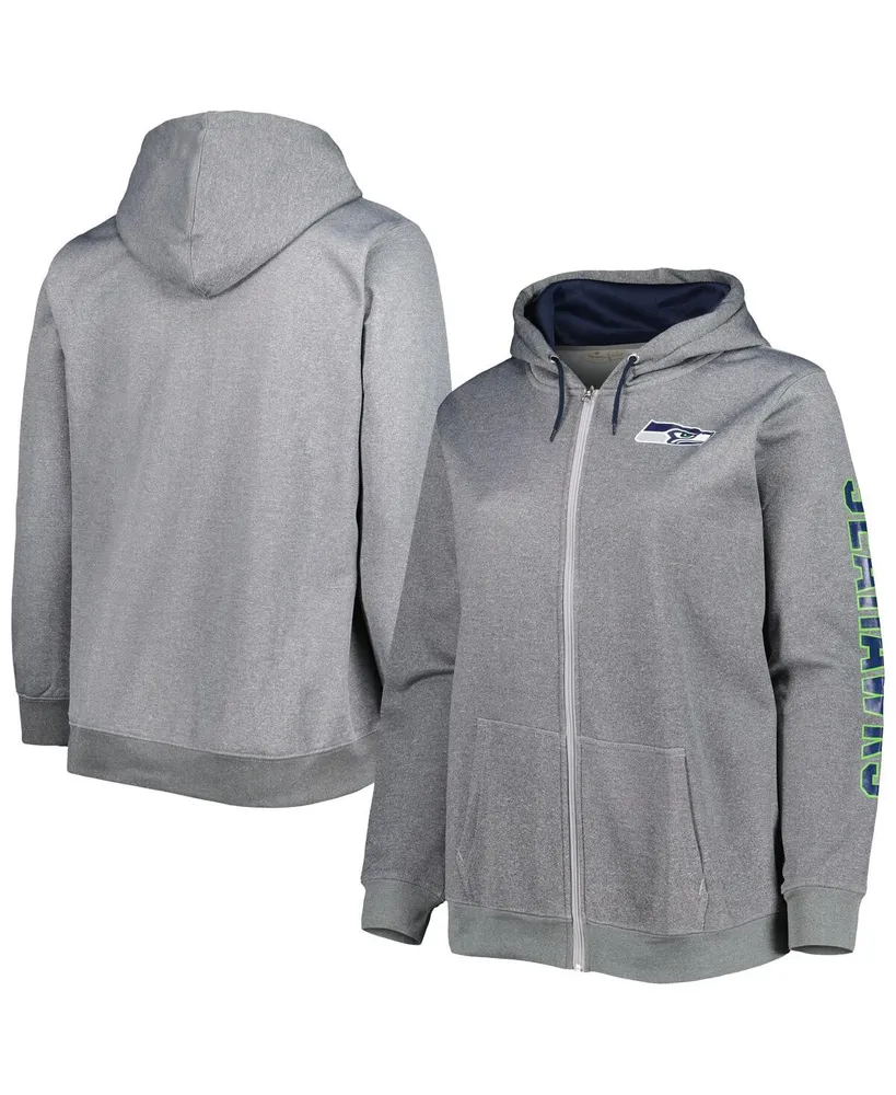 Seattle Seahawks WEAR by Erin Andrews Women's Full-Zip Hoodie - Heathered  Gray