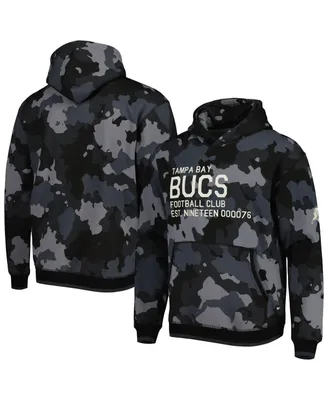 Men's The Wild Collective Black Tampa Bay Buccaneers Camo Pullover Hoodie