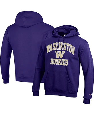 Men's Champion Purple Washington Huskies High Motor Pullover Hoodie