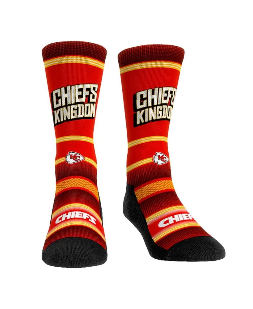 Men's and Women's Rock 'Em Socks Kansas City Chiefs Team Slogan Crew Socks