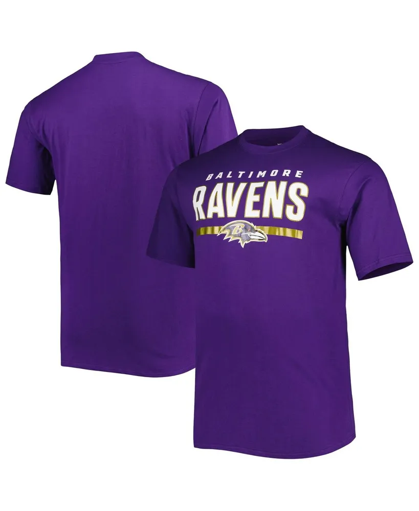 Fanatics Men's Big and Tall Lamar Jackson Purple Baltimore Ravens Player  Name Number T-shirt