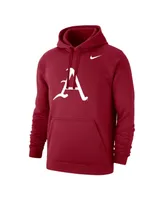 Men's Nike Cardinal Arkansas Razorbacks Alternate Logo Club Pullover Hoodie