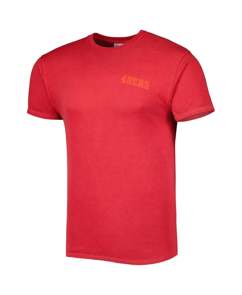 Men's '47 Brand Scarlet San Francisco 49ers Fast Track Tonal Highlight T-shirt