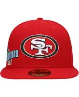 Men's New Era Scarlet San Francisco 49ers Stateview 59FIFTY Fitted Hat