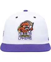 Men's Mitchell & Ness White, Purple Los Angeles Lakers Kurt Rambis Two-Tone Snapback Hat