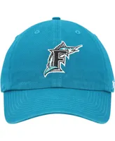 Men's '47 Brand Teal Florida Marlins Cooperstown Collection Clean Up Adjustable Hat