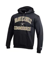 Men's Champion Black Vanderbilt Commodores High Motor Pullover Hoodie