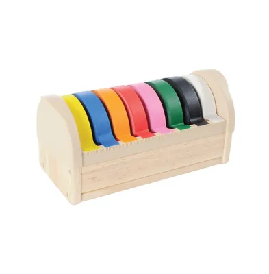 Kaplan Early Learning Tape Dispenser with 8 Rolls of Tape