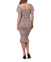 Ripe Maternity Sophia Floral Shirred Midi Dress