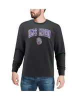 Colosseum Men's James Madison Dukes Arch and Logo Crew Neck Sweatshirt