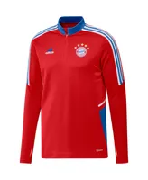 Men's adidas Red Bayern Munich Training Aeroready Quarter-Zip Top