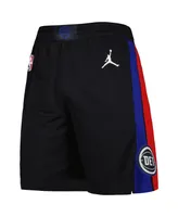 Men's Jordan Black Detroit Pistons 2022/2023 Statement Edition Swingman Performance Shorts