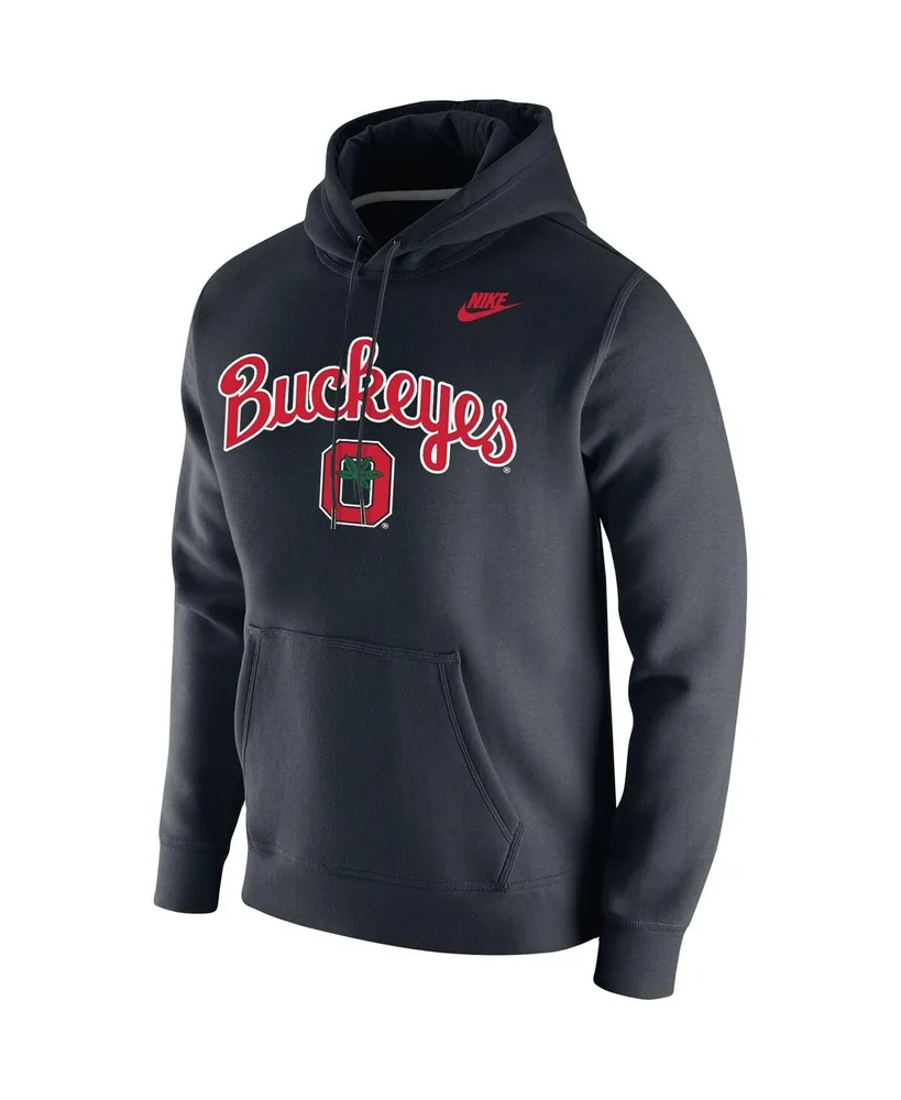 Men's Nike Ohio State Buckeyes Script Vintage-Like School Logo Pullover Hoodie