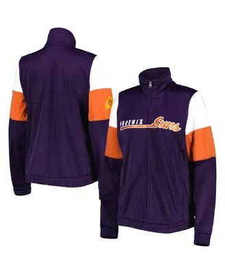 Women's G-iii 4Her by Carl Banks Purple Phoenix Suns Change Up Full-Zip Track Jacket