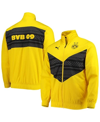 Men's Puma Yellow Borussia Dortmund 2022/23 Pre-Match Full-Zip Jacket