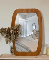 Rectangular Wood Mirror, 25" x 33"