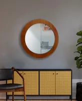 Round Wood Mirror, 29" Diameter