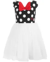Disney's Little Girls Minnie Mouse Polka Dot & Mesh Dress