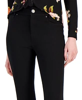 I.n.c. International Concepts Petite High-Waisted Ponte-Knit Curve Creator Pants, Created for Macy's