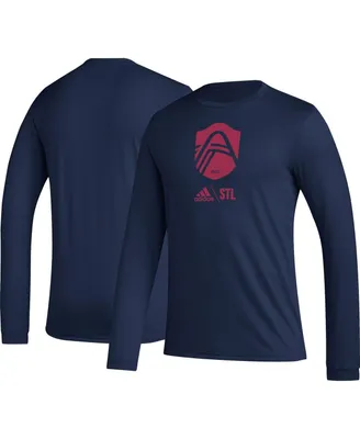 Men's adidas Navy St. Louis City Sc Icon Long Sleeve T-shirt