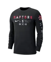 Men's Nike Black Toronto Raptors Essential Air Traffic Control Long Sleeve T-shirt