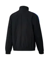 Men's adidas Black and Blue San Jose Earthquakes 2023 On-Field Anthem Full-Zip Reversible Team Jacket