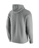 Men's Nike Heathered Gray Ohio State Buckeyes Vintage-Like School Logo Pullover Hoodie