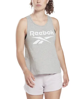 Reebok Women's Identity Logo Racerback Jersey Tank Top