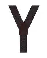 Trafalgar Men's Pan Pin Dot Elastic Suspenders
