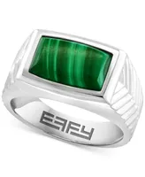 Effy Men's Malachite Ring in Sterling Silver