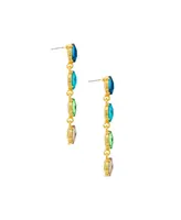 Ettika Four the Money Glass Earrings