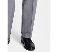 Michael Kors Men's Pleated Solid Classic Fit Pants