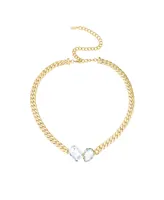 Ettika Glass Gem 18K Gold Plated Necklace