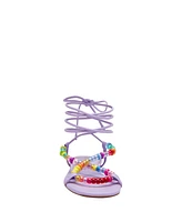 Katy Perry Women's The Halie Bead Lace-Up Sandals