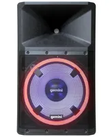 Gemini Active 15" Led Portable Bluetooth Speaker with Stand and Mic, Set of 3