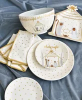 Coton Colors by Laura Johnson Gold Star Napkin Set/4