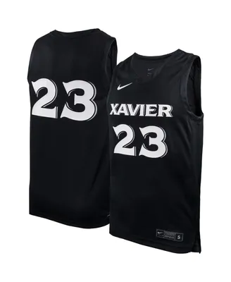 Men's Nike #23 Black Xavier Musketeers Replica Basketball Jersey