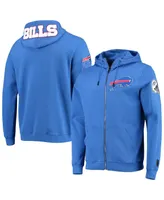 Men's Pro Standard Royal Buffalo Bills 4-Hit Full-Zip Hoodie