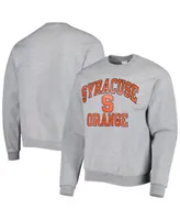 Men's Champion Heather Gray Syracuse Orange High Motor Pullover Sweatshirt