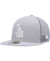 Men's New Era Gray Los Angeles Dodgers 2023 On-Field Batting Practice 59FIFTY Fitted Hat