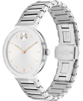 Movado Women's Bold Horizon Swiss Quartz -Tone Stainless Steel Watch 34mm