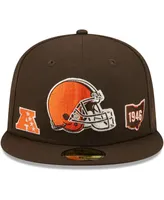 Men's New Era Brown Cleveland Browns Identity 59FIFTY Fitted Hat