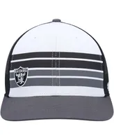 Big Boys '47 Brand White, Charcoal Las Vegas Raiders Cove Trucker Snapback Hat