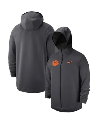 Men's Nike Anthracite Clemson Tigers Tonal Showtime Full-Zip Hoodie