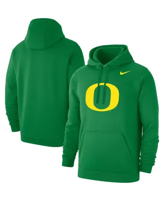 Men's Nike Green Oregon Ducks Primary Logo Club Pullover Hoodie